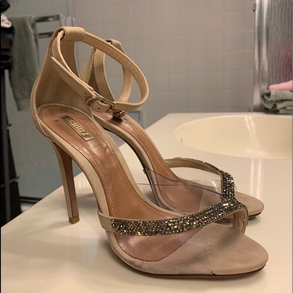 Schutz Tan Stilettos, Sz 37